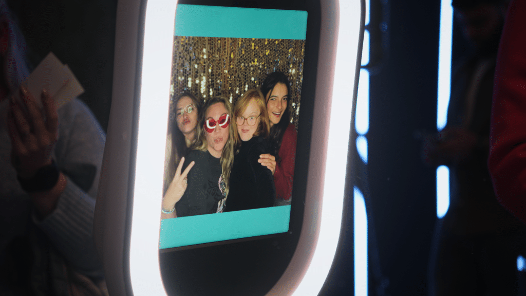 Foto in een photobooth